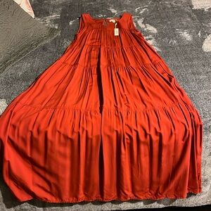 NWT Max Studio Terrcota Maxi Dress Women’s XS